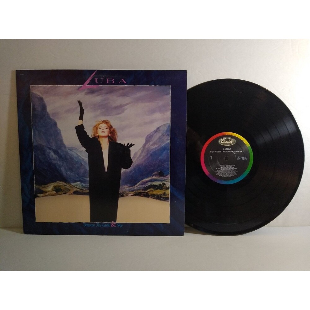 Luba - Between The Earth & Sky LP Record 1984 Capitol Pop Rock 33 RPM NM